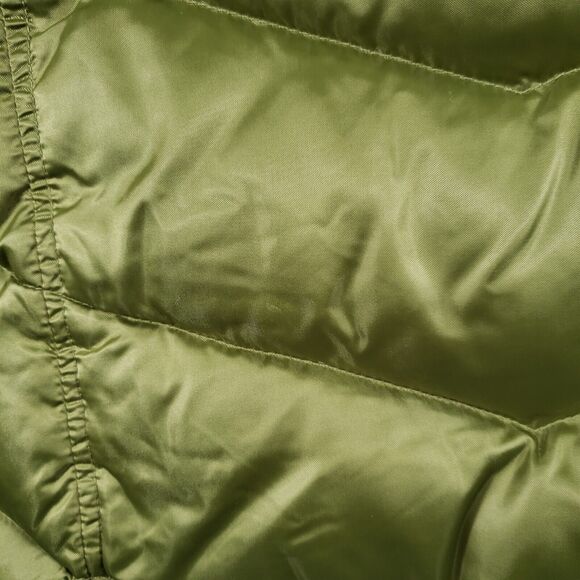 Eddie Bauer Vest Mens Small Neon Green Full Zip Goose Down Puffer Jacket Adult - Picture 10 of 12